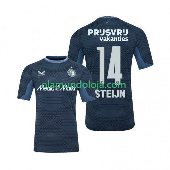 Camisola Feyenoord Rotterdam Sem Steijn 14 Homem Equipamento Segundo 2025-2026 Manga Curta